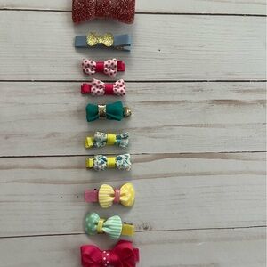 Barrette grab bag! 10 small barrettes on alligator clips
